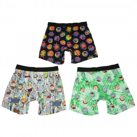 Rick and Morty Classic 3-Pack Boxer Brief Set